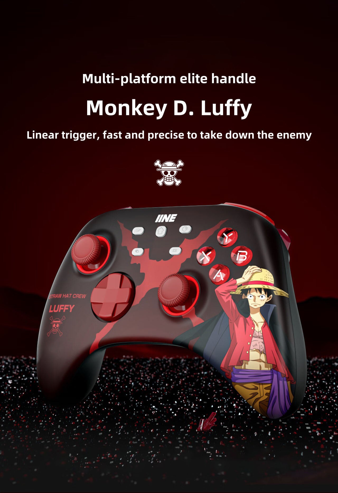 Monkey D. Luffy Sensitive play gamepad, precise control, comfortable grip, enjoy the passion of the game