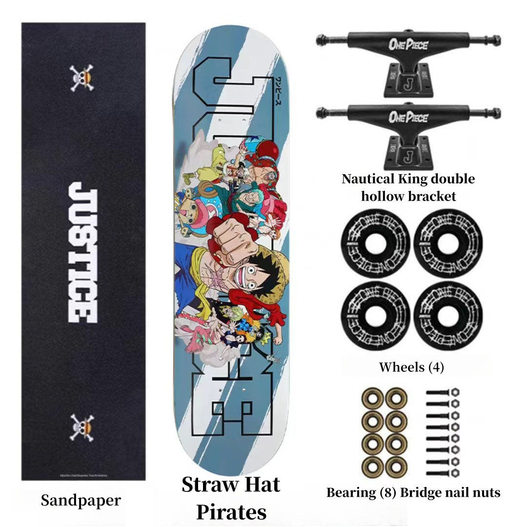 Luffy/Zoro Professional Fine Pattern Skateboard(Size:80CM×20CM)