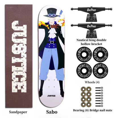 Luffy/Zoro Professional Fine Pattern Skateboard(Size:80CM×20CM)