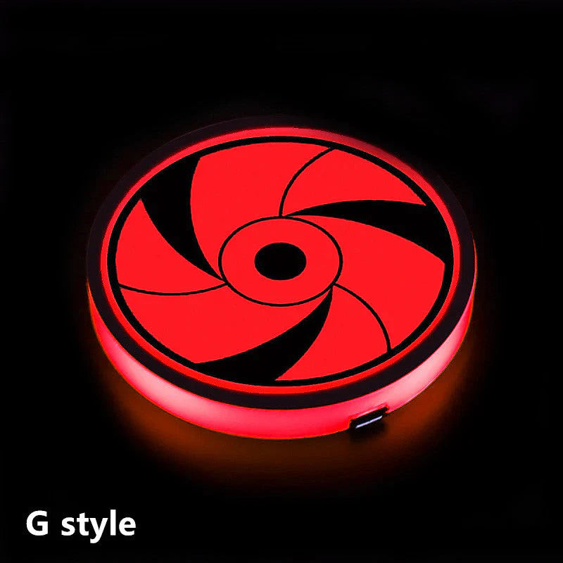 Sharingan Car 7 Color Changing Intelligent Sensing Coasters