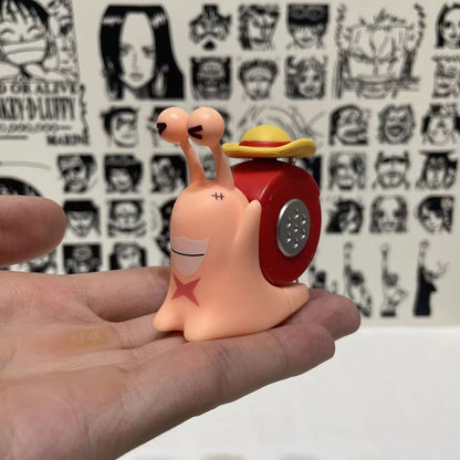 Luffy/Ace/Sabo Den Den Mushi recording sound toy keychain, exclusive sound retention, fun to accompany