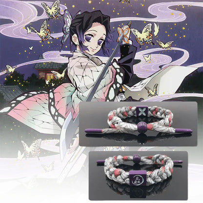 Tanjirou/Nezuko bracelet shoelace braided hand rope A bracelet suitable for gifts