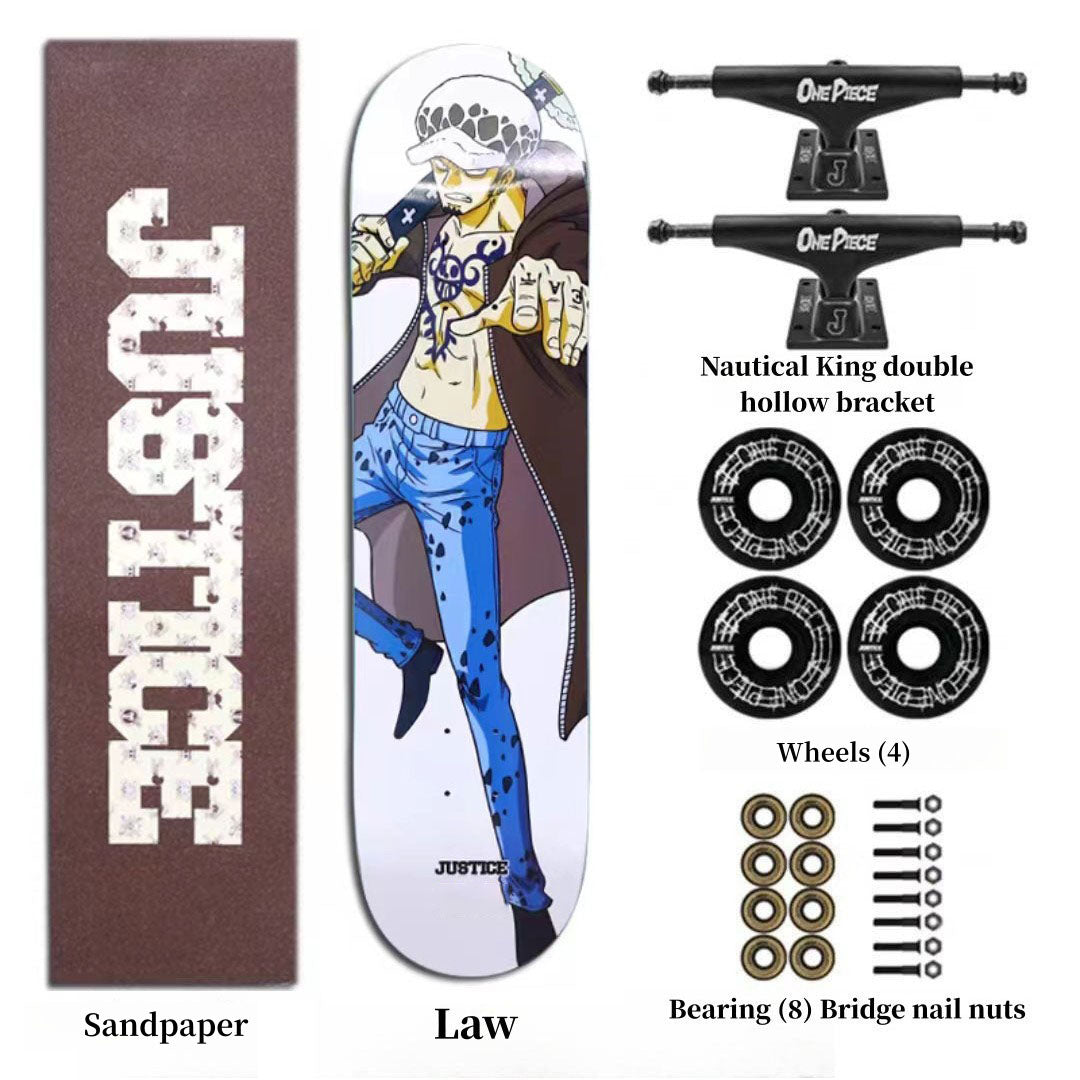 Luffy/Zoro Professional Fine Pattern Skateboard(Size:80CM×20CM)