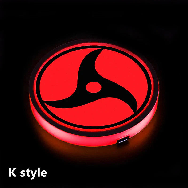 Sharingan Car 7 Color Changing Intelligent Sensing Coasters