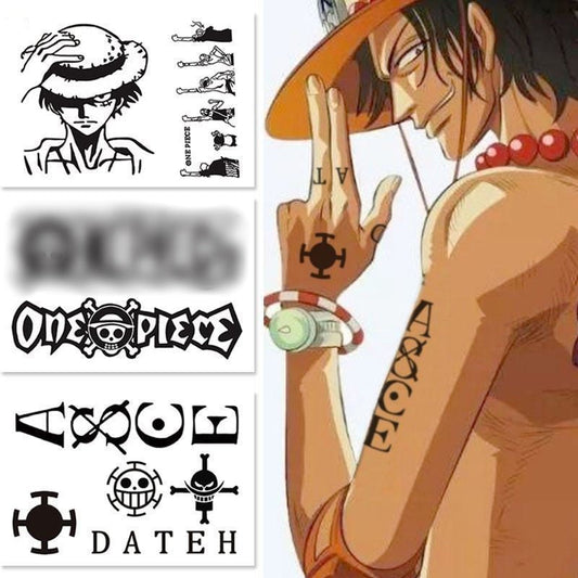 Ace/Law Waterproof Unisex Tattoo Stickers