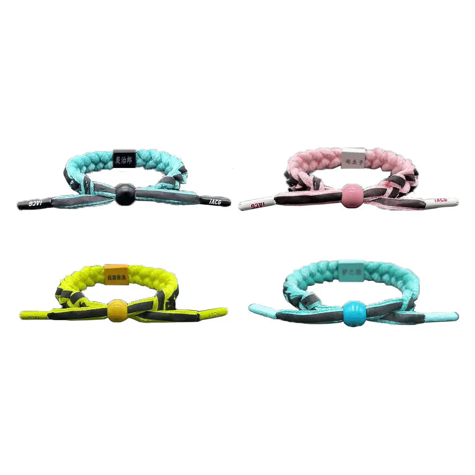 Tanjirou/Nezuko bracelet shoelace braided hand rope A bracelet suitable for gifts