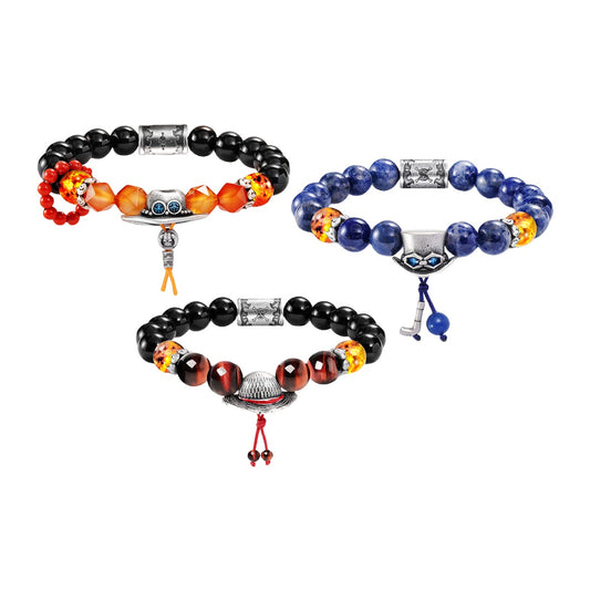 Luffy/Ace/Sabo Style Creative Bead Bracelet - A Collection Choice For Anime Lovers