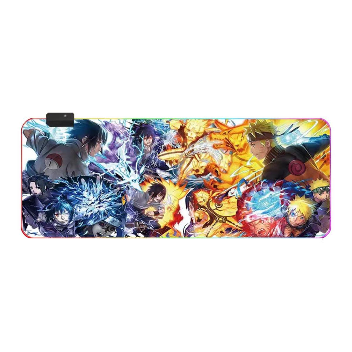 Uzumaki/Sasuke seven color LED light keyboard pad game gradient light