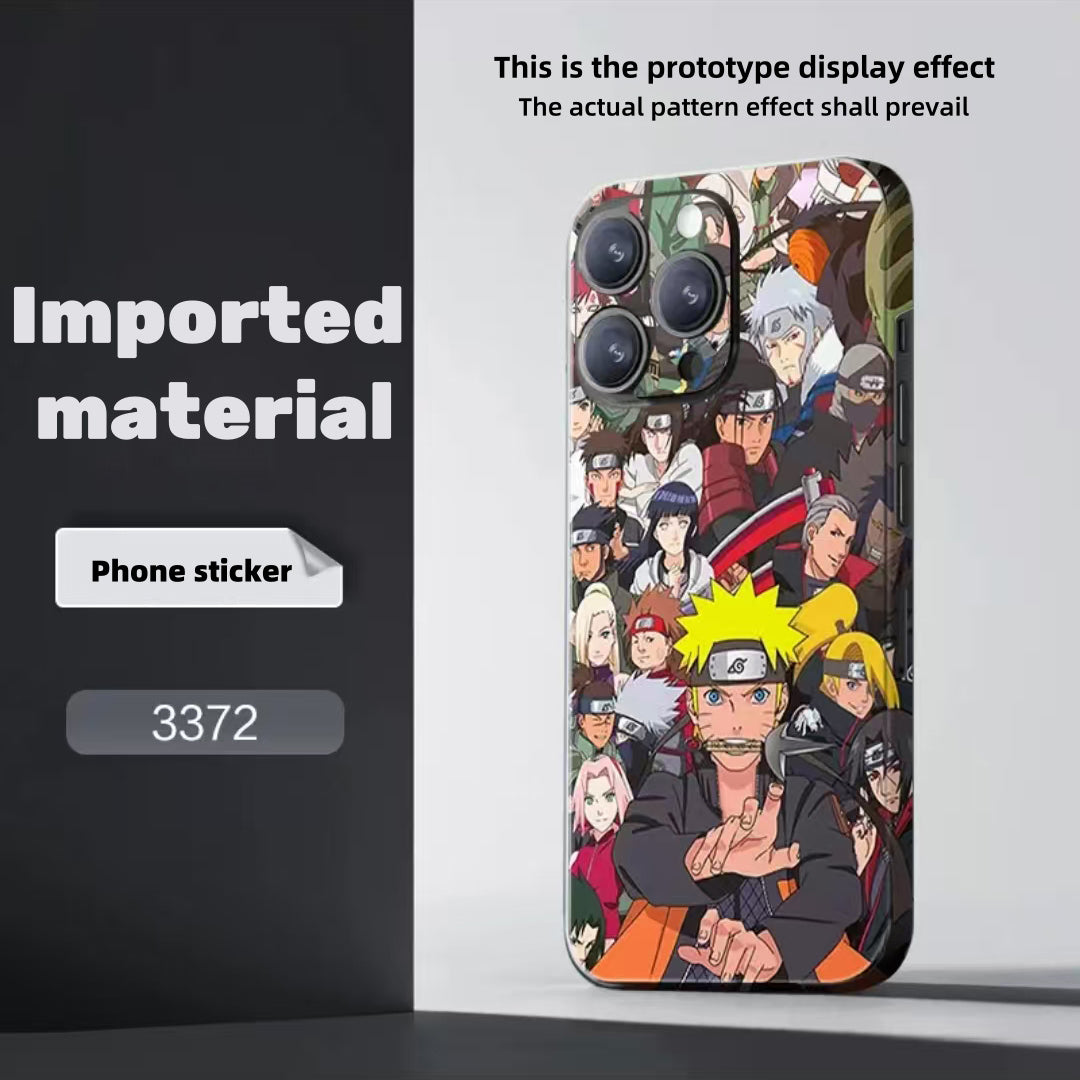 Sasuke/Kakashi/Itachi/Obito theme iPhone Phone back film sticker - a must-have for cool personality