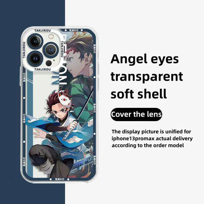 Tanjirou/Nezuko iPhone, Android phone case Apple Refined Trend silicone anti-collision phone case