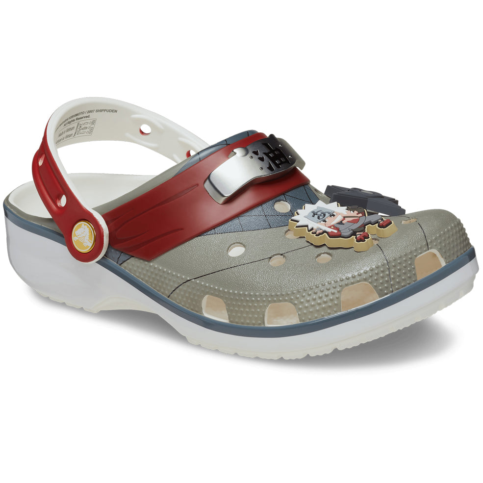 Jiraiya theme hole hole shoes Creative decoration individual character is dye-in-the-wood