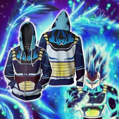 Vegeta cos Hoodie casual spring and autumn coat with hood