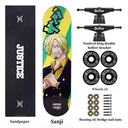 Luffy/Zoro Professional Fine Pattern Skateboard(Size:80CM×20CM)