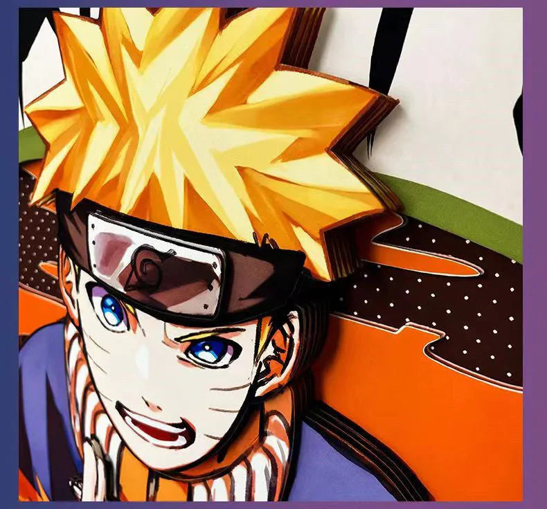 Uzumaki handsome cartoon handicraft 3D drawing