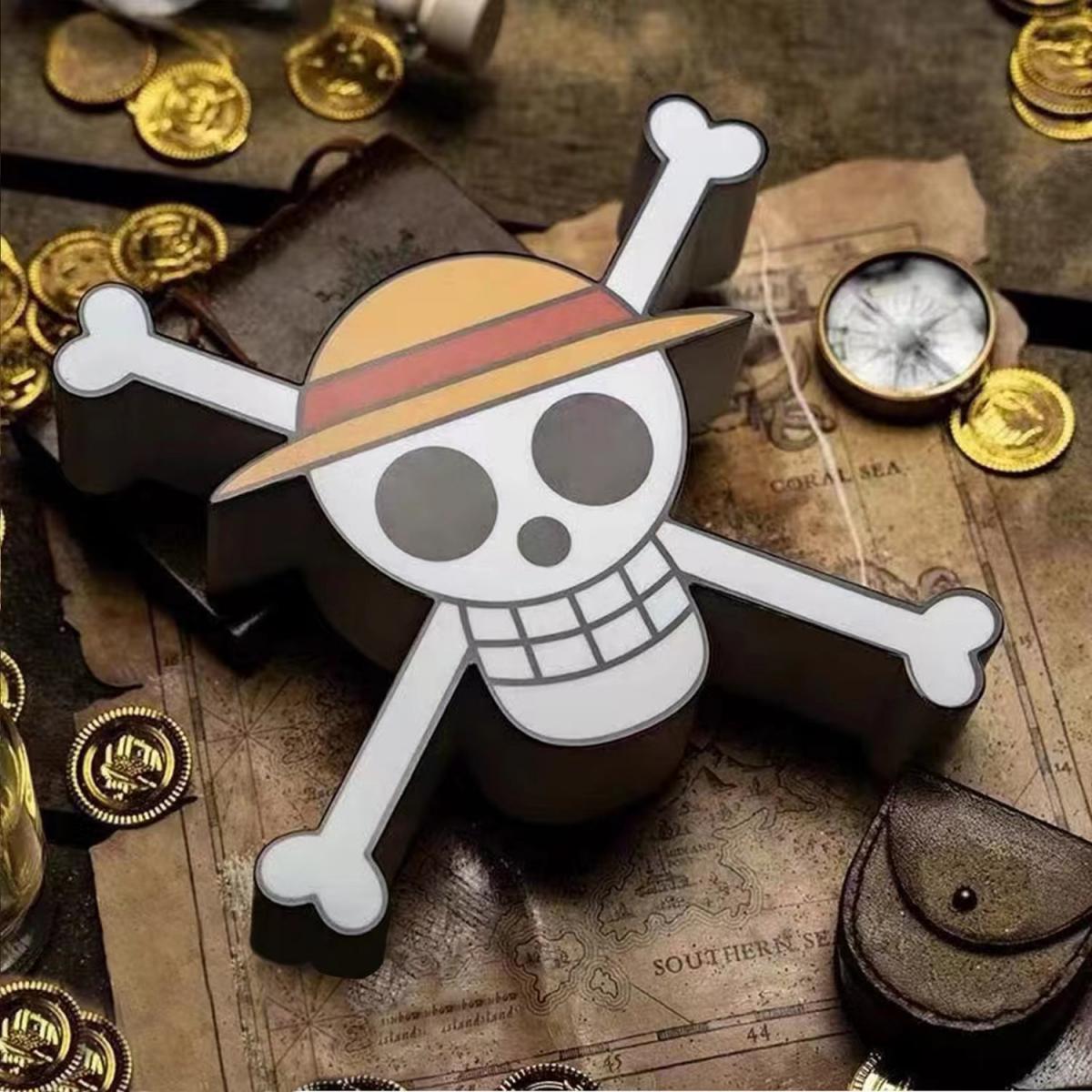 Luffy Skull Creative color-changing night light lights up a magical journey