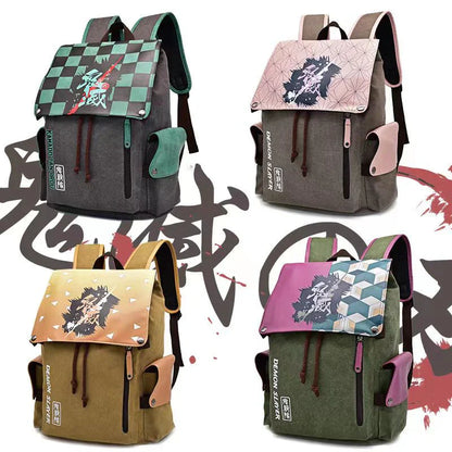 Tanjirou/Nezuko/Zenitsu/GiyuuSturdy Oversized Capacity Backpack