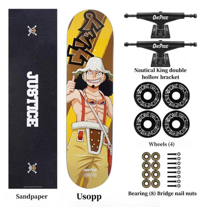 Luffy/Zoro Professional Fine Pattern Skateboard(Size:80CM×20CM)