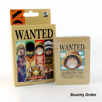 Luffy/Zoro/Chopper One piece arrest warrant Playing cards