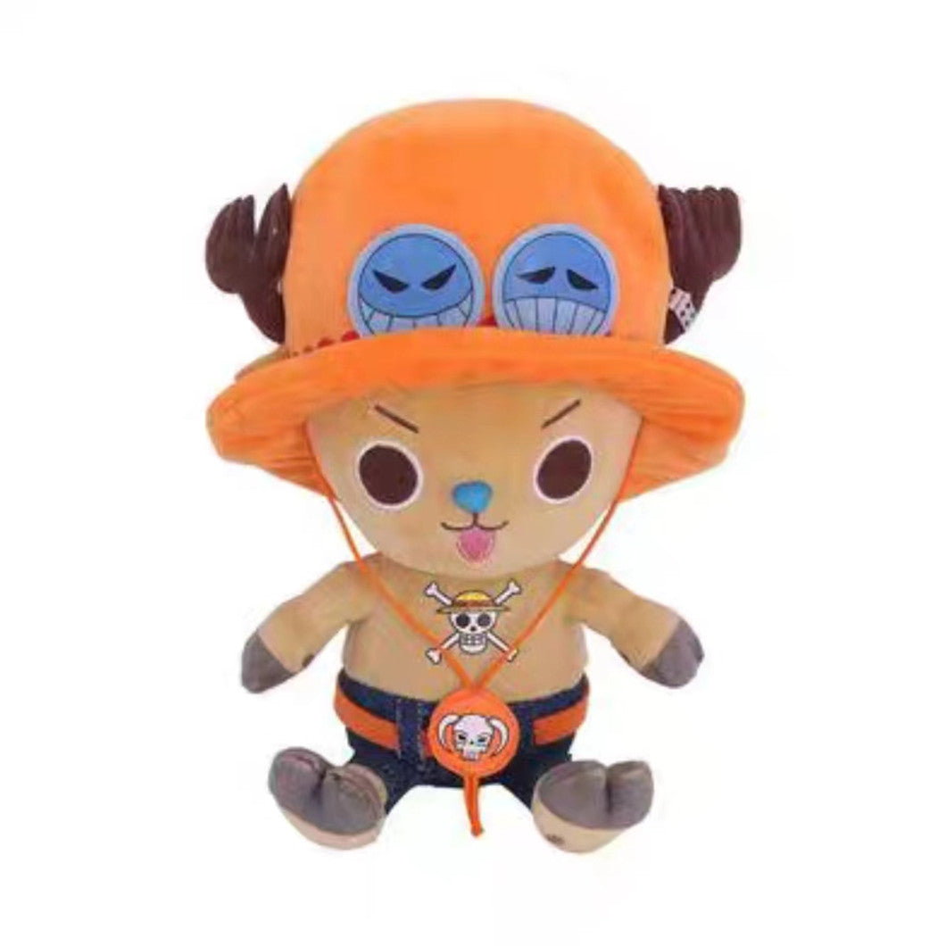 Luffy/Chopper/Ace/Sabo modelling lovely cartoon plush dolls toys