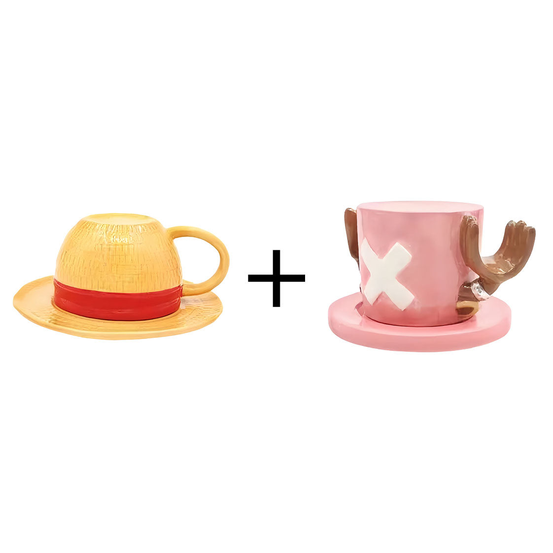 Luffy/Ace/Sabo Hat Shape Heat Resistant and Durable Ceramic Mugs