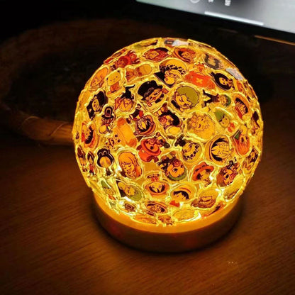 Luffy/Tanjirou DIY handmade acrylic spherical night light