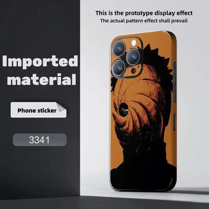 Sasuke/Kakashi/Itachi/Obito theme iPhone Phone back film sticker - a must-have for cool personality