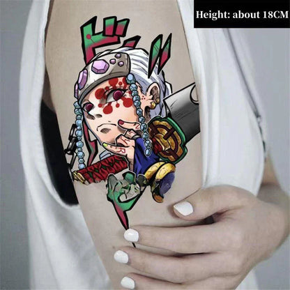 Tanjirou/Nezuko/Zenitsu/Inosuke stick a thigh waterproof flower arm tattoo tattoo paste