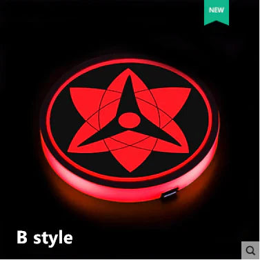 Sharingan Car 7 Color Changing Intelligent Sensing Coasters